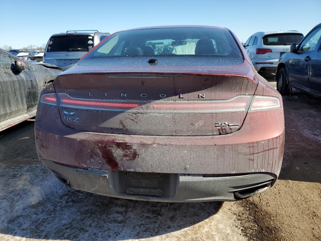 2014 Lincoln MKZ VIN 3LN6L2G96ER831197 Copart auction photo, front end damage thumbnail 6