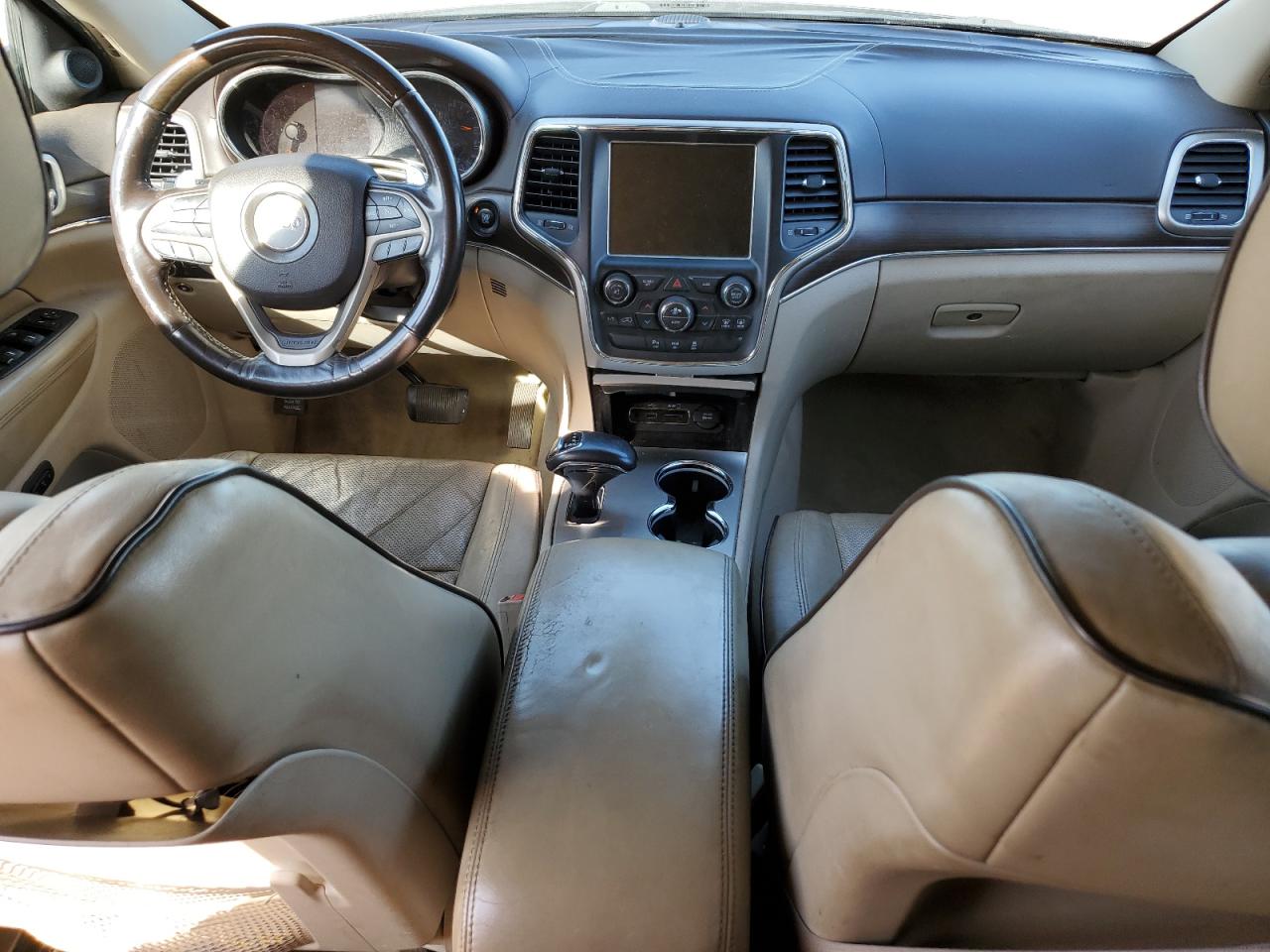 2014 Jeep Grand Cherokee VIN 1C4RJFCG4EC226399 Copart auction photo, front end / side damage thumbnail 8