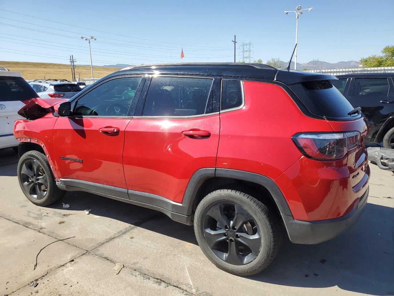 2021 Jeep Compass VIN 3C4NJDBB6MT504263 Copart auction photo, front end damage thumbnail 2