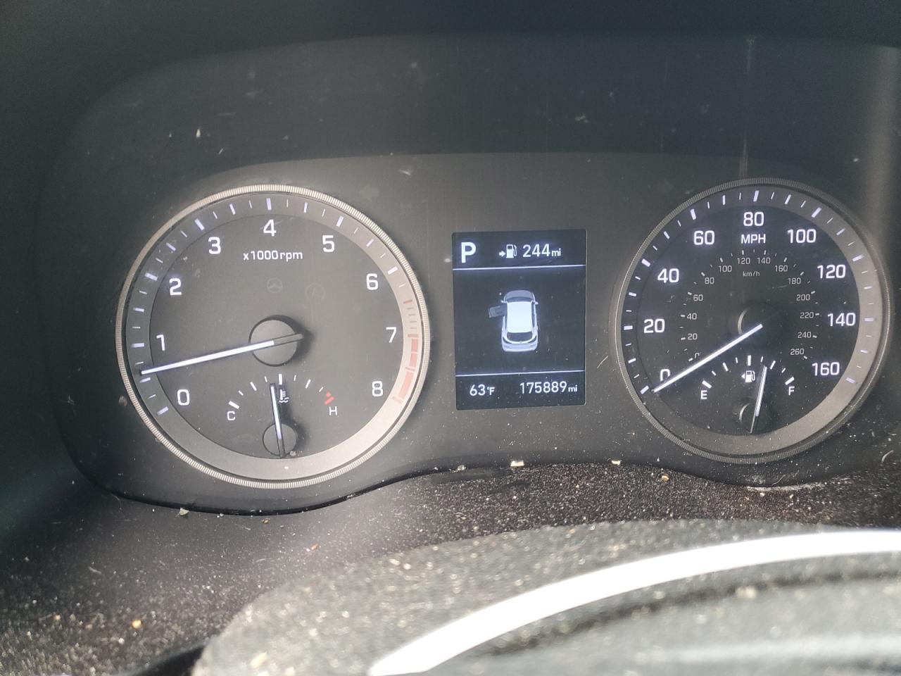 2019 Hyundai Tucson VIN KM8J23A43KU891054 Copart auction photo, rear end / side damage thumbnail 9