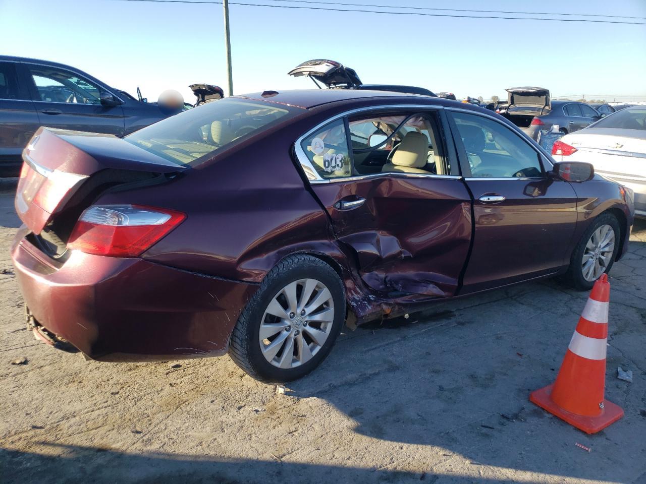 2013 Honda Accord VIN 1HGCR2F87DA191493 Copart auction photo, side damage thumbnail 3
