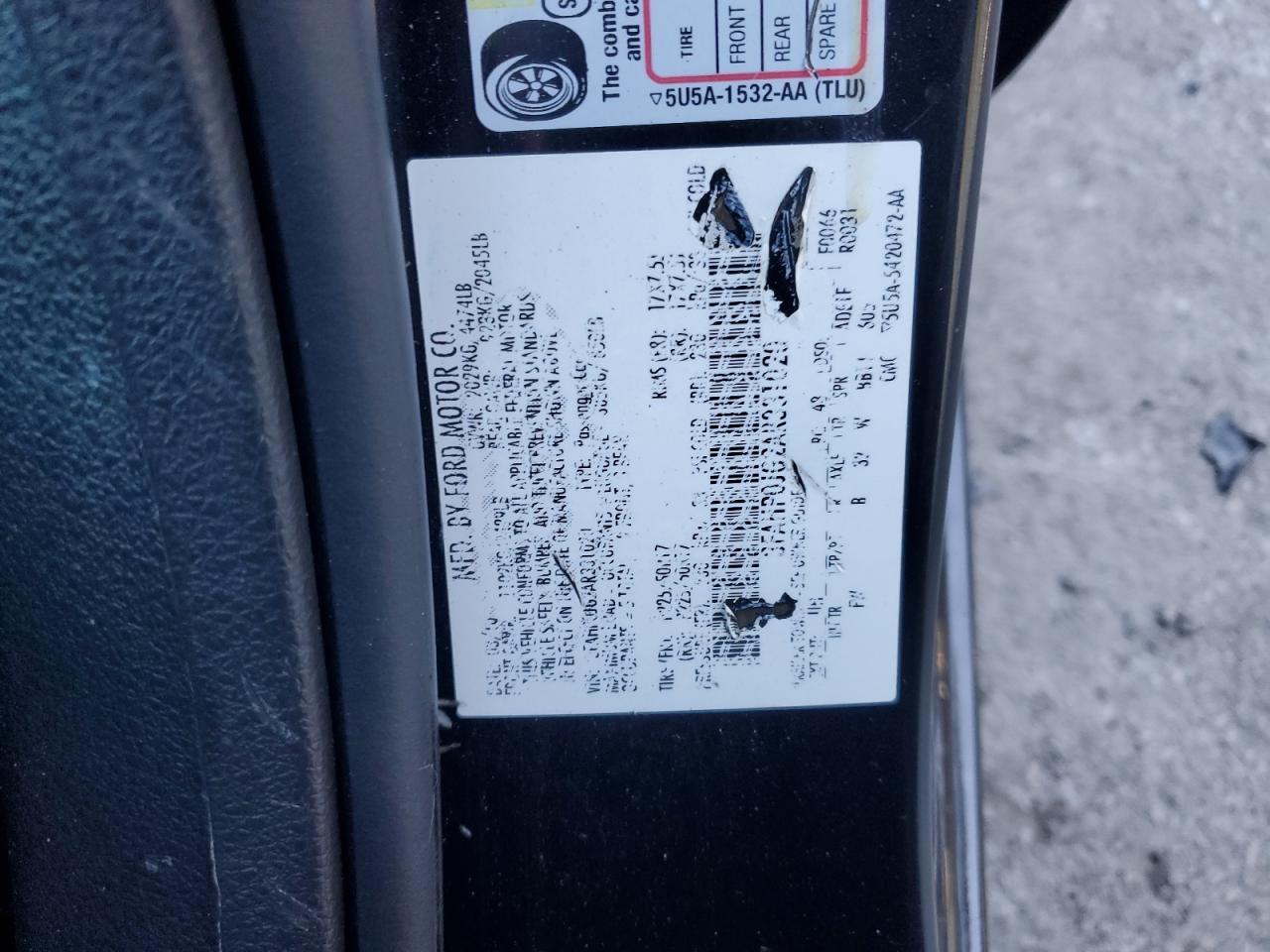 2010 Ford Fusion VIN 3FAHP0JG2AR331020 Copart auction photo, front end damage thumbnail 12
