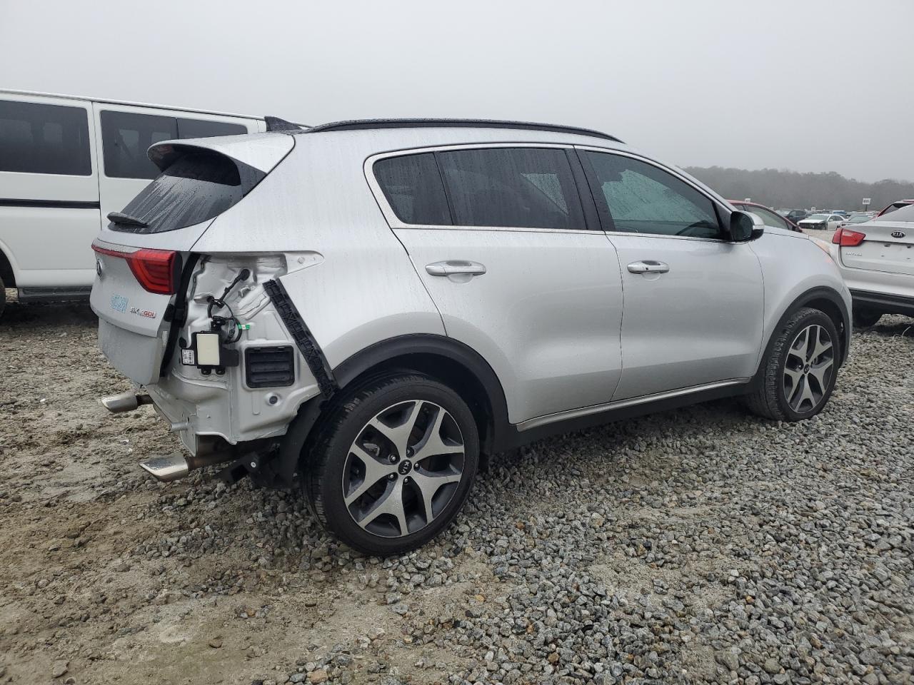 2019 KIA Sportage VIN KNDPR3A62K7521000 Copart auction photo, rear end / undercarriage damage thumbnail 3