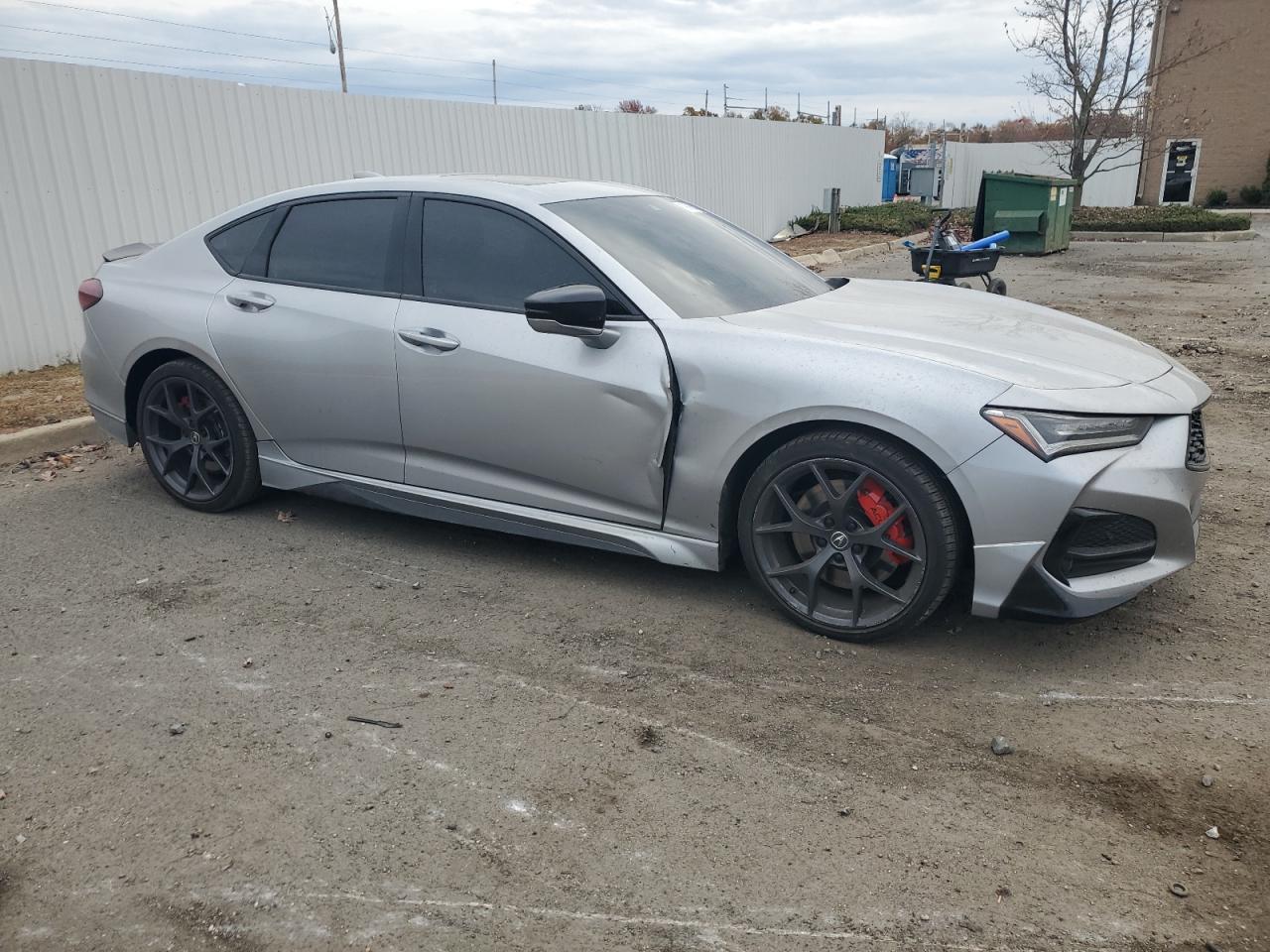 2021 Acura TLX VIN 19UUB6F53MA001341 Copart auction photo, normal wear damage thumbnail 4