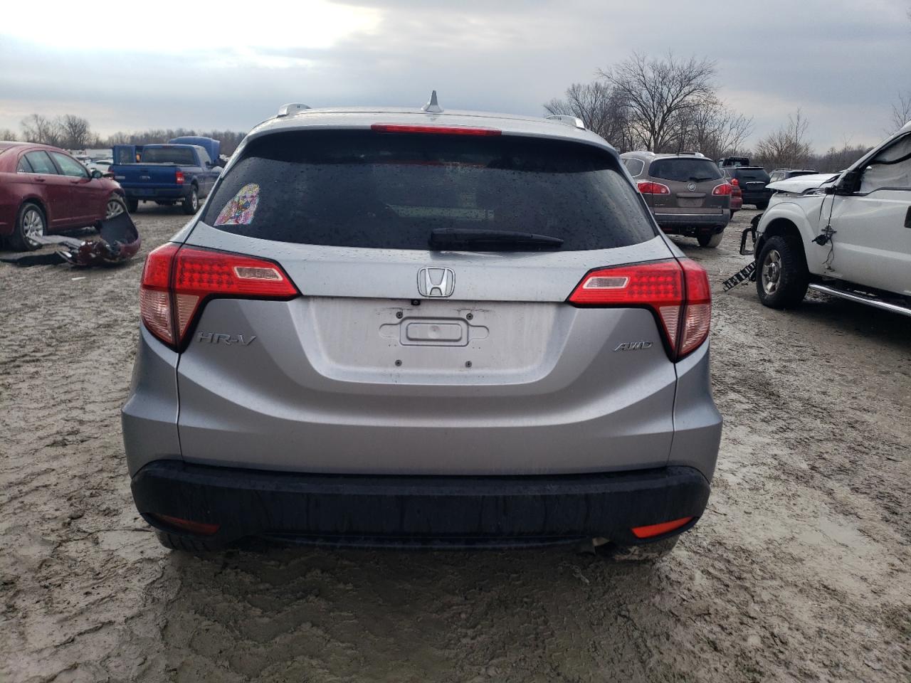 2017 Honda HR-V VIN 3CZRU6H79HM705429 Copart auction photo, front end / side damage thumbnail 6