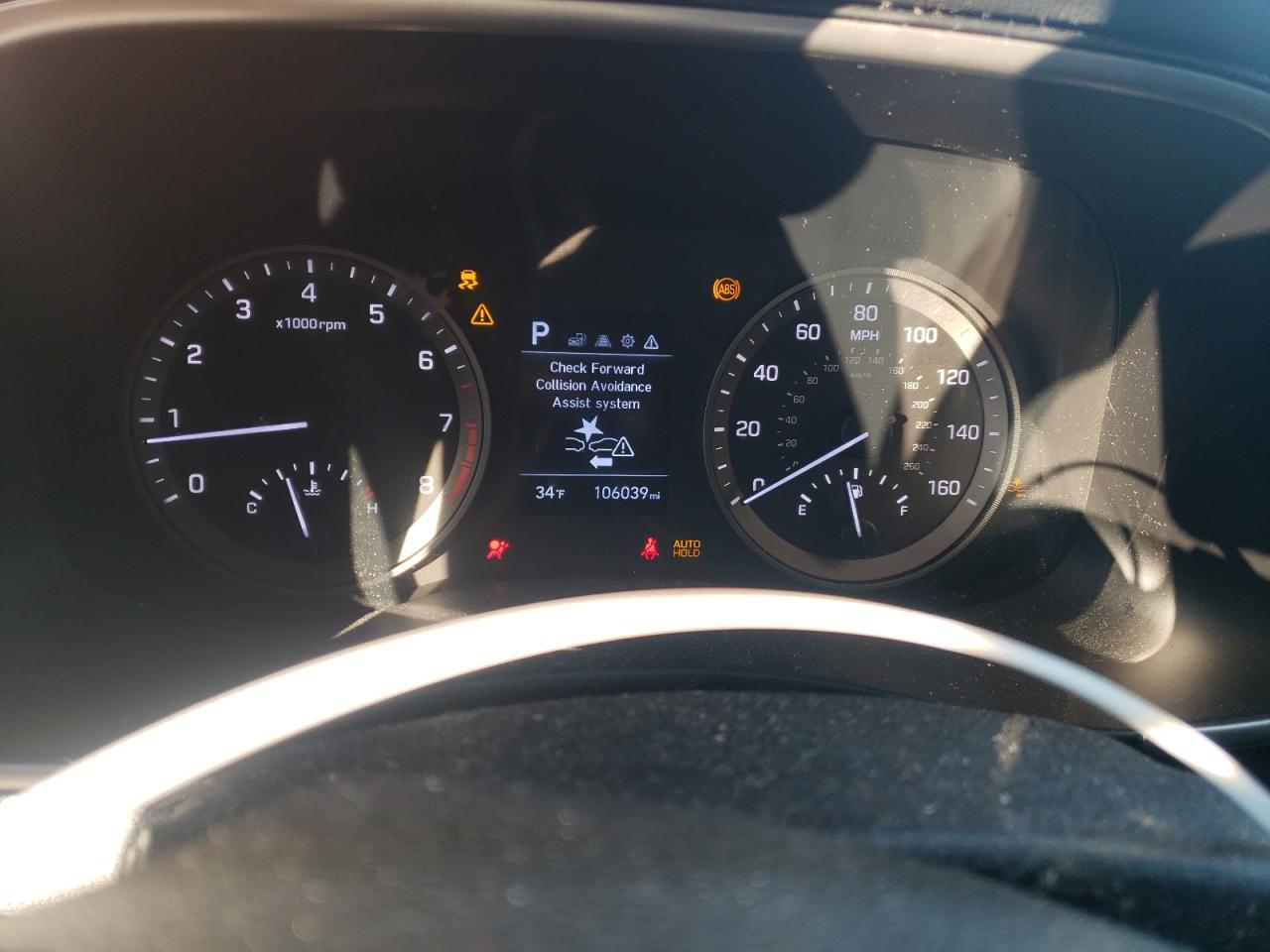 2019 Hyundai Tucson VIN KM8J23A40KU884322 Copart auction photo, front end damage thumbnail 9