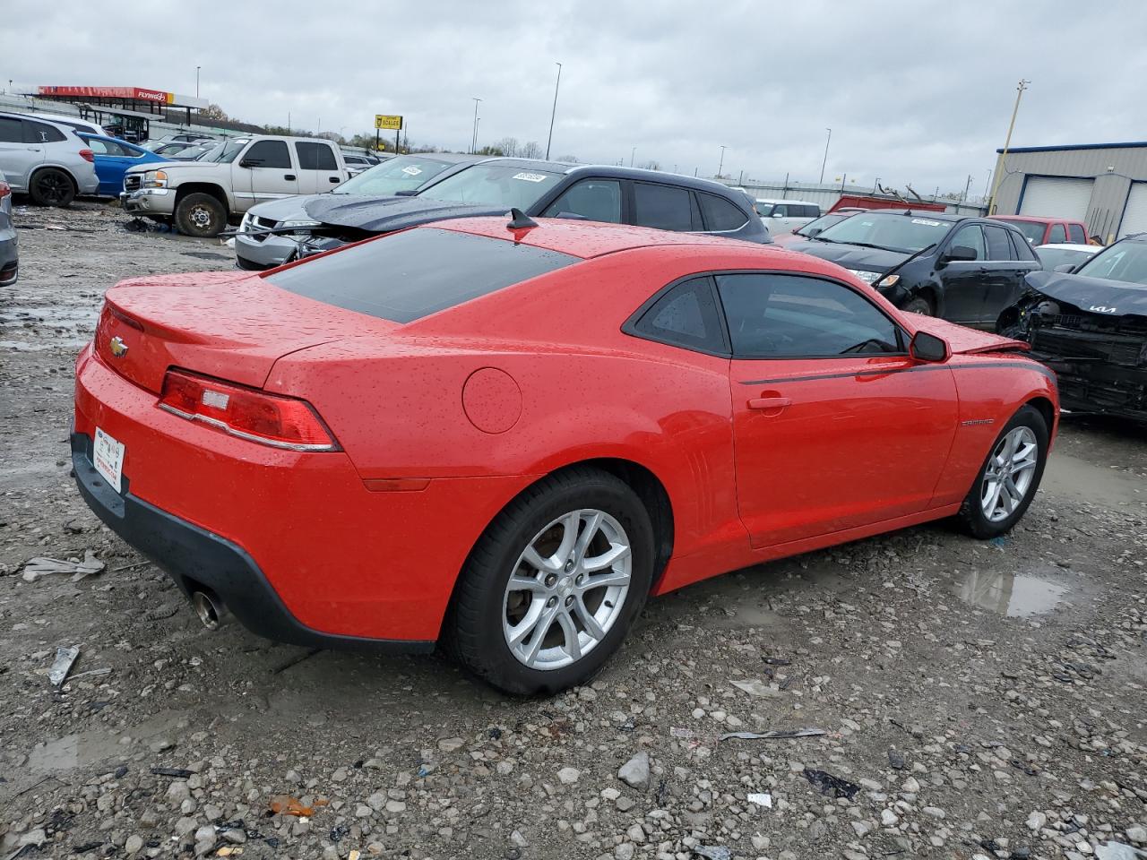 2014 Chevrolet Camaro VIN 2G1FA1E38E9142716 Copart auction photo, front end damage thumbnail 3