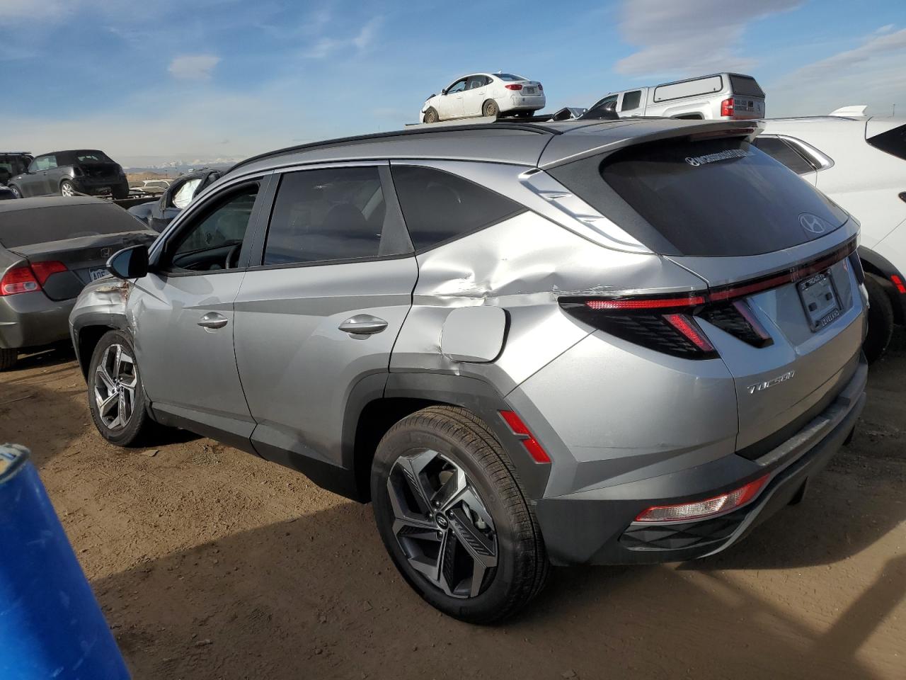 2024 Hyundai Tucson VIN 5NMJFCDE9RH364215 Copart auction photo, side damage thumbnail 2