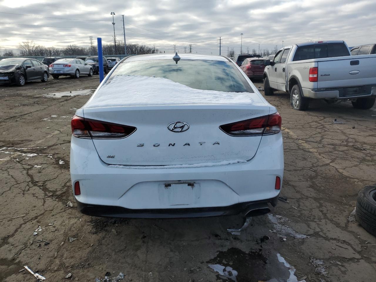 2019 Hyundai Sonata VIN 5NPE24AF8KH790096 Copart auction photo, all over damage thumbnail 6