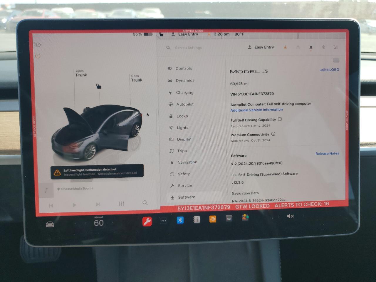 2022 Tesla Model 3 VIN 5YJ3E1EA1NF372879 Copart auction photo, front end / undercarriage damage thumbnail 9