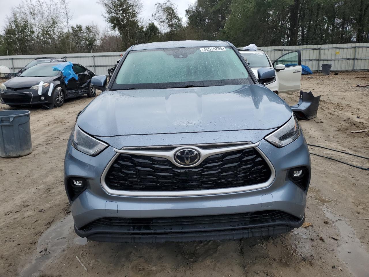 2021 Toyota Highlander VIN 5TDBZRBH8MS154092 Copart auction photo, rear end damage thumbnail 5
