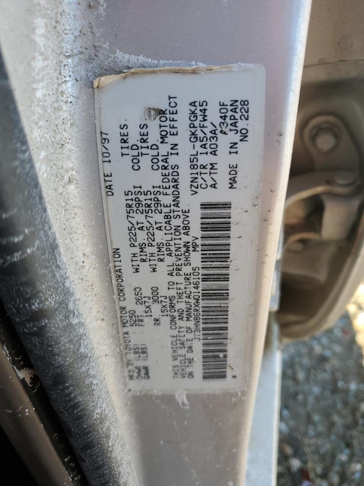 1998 Toyota 4Runner VIN JT3HN86RXW0146105 Copart auction photo, rollover / undercarriage damage thumbnail 14