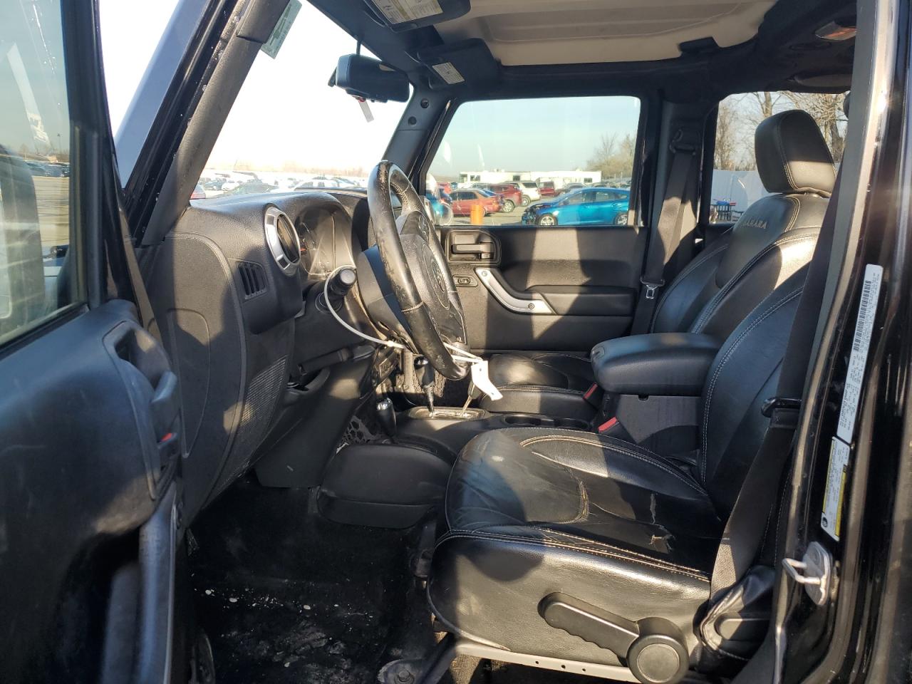 2013 Jeep Wrangler VIN 1C4BJWEG9DL532219 Copart auction photo, side damage thumbnail 7