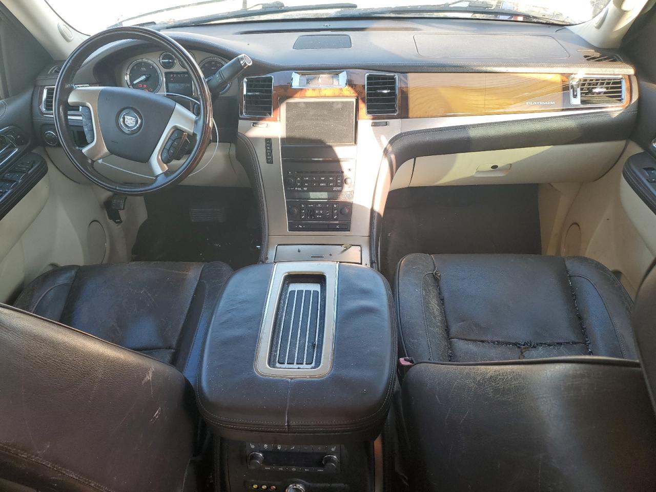 2011 Cadillac Escalade VIN 1GYS4DEF1BR343281 Copart auction photo, top/roof / front end damage thumbnail 8