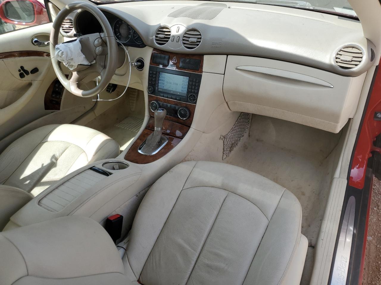 2008 Mercedes-Benz CLK-klasse VIN WDBTJ56H48F234136 Copart auction photo, front end damage thumbnail 8