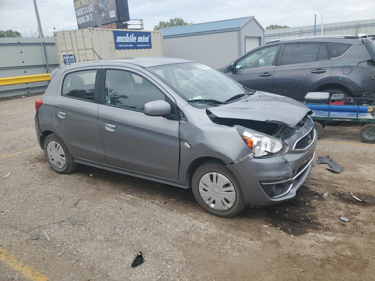 2019 Mitsubishi Mirage VIN ML32A3HJ4KH005939 Copart auction photo, front end / rear end damage thumbnail 4