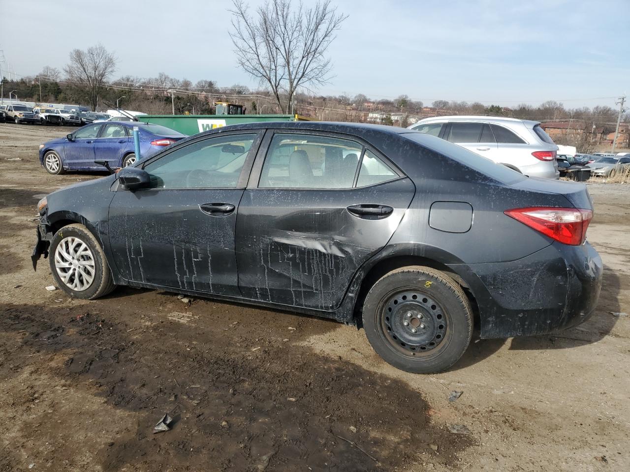 2017 Toyota Corolla VIN 2T1BURHE7HC816982 Copart auction photo, side / front end damage thumbnail 2