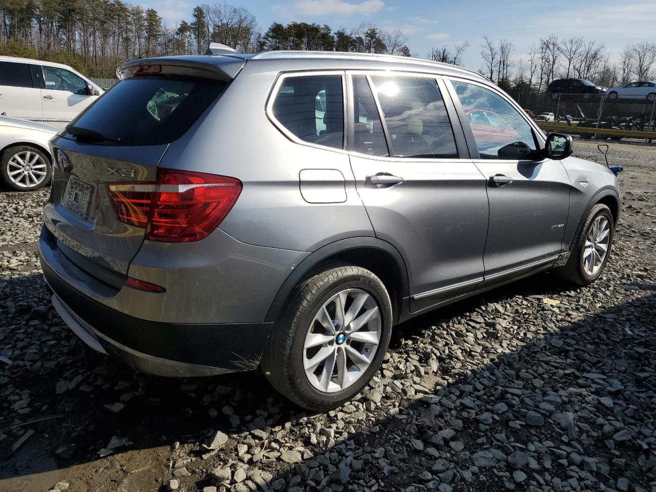 2014 BMW X3 VIN 5UXWX9C59E0D43822 Copart auction photo, front end damage thumbnail 3