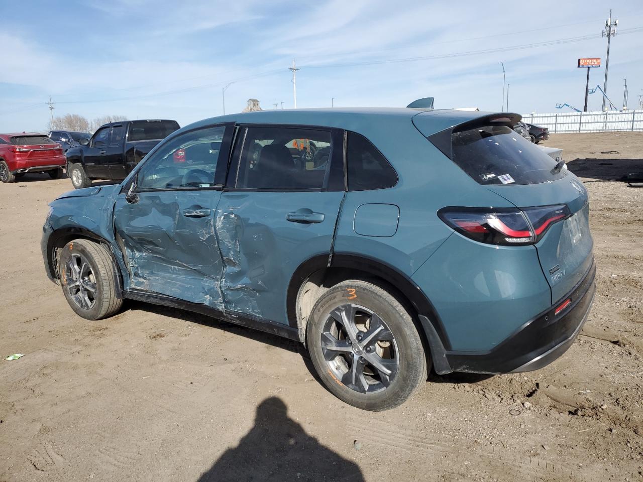 2024 Honda HR-V VIN 3CZRZ2H76RM733376 Copart auction photo, side / hail damage thumbnail 2
