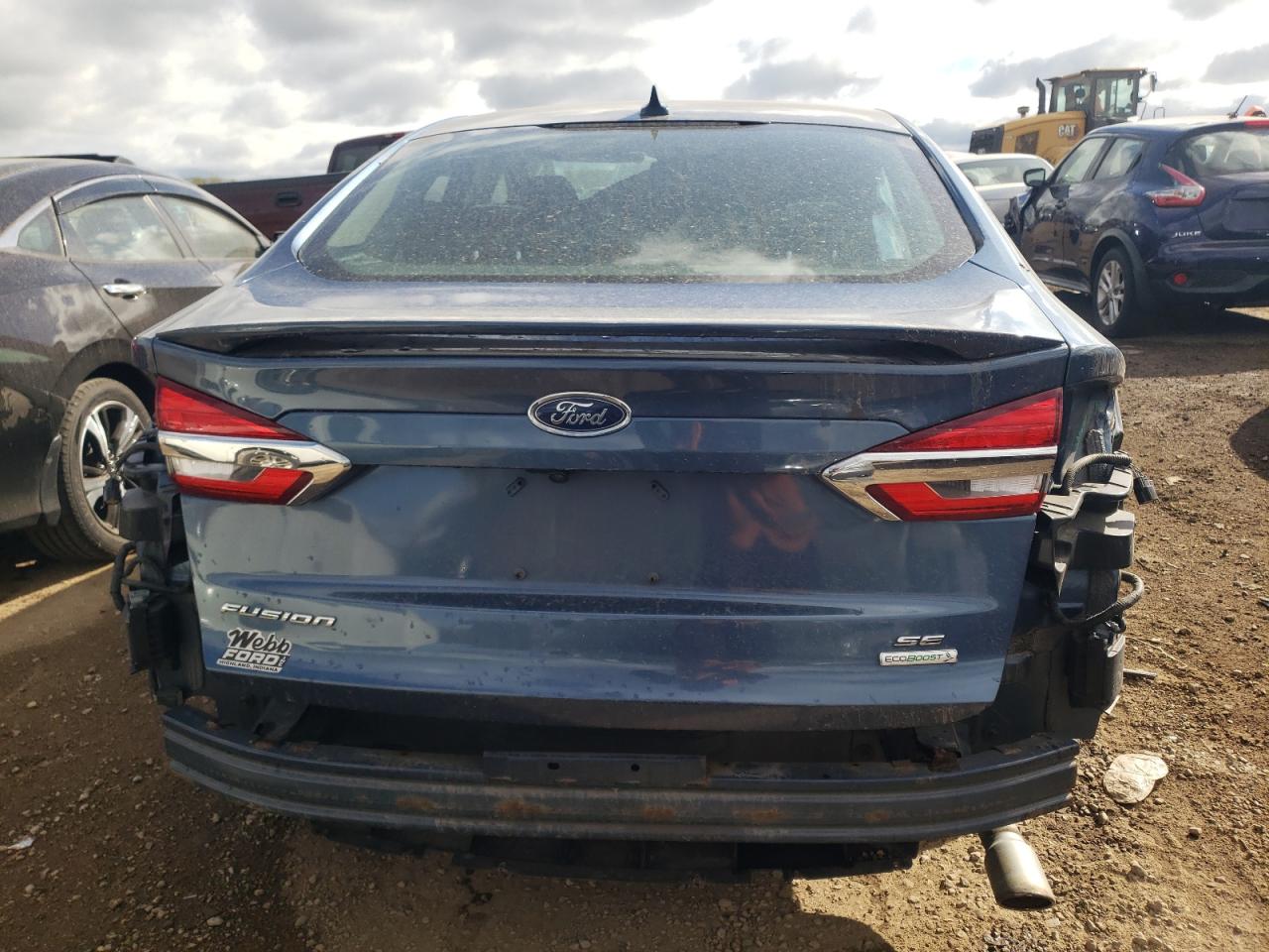 2019 Ford Fusion VIN 3FA6P0HD7KR214084 Copart auction photo, rear end / minor dent/scratches damage thumbnail 6