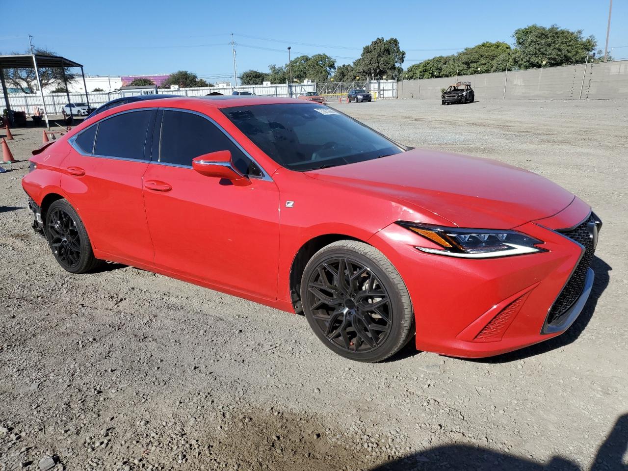 2020 Lexus ES VIN 58AGZ1B19LU078780 Copart auction photo, rear end damage thumbnail 4