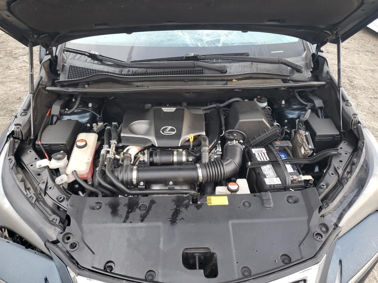 2015 Lexus NX VIN JTJYARBZ5F2004233 Copart auction photo, rollover damage thumbnail 12