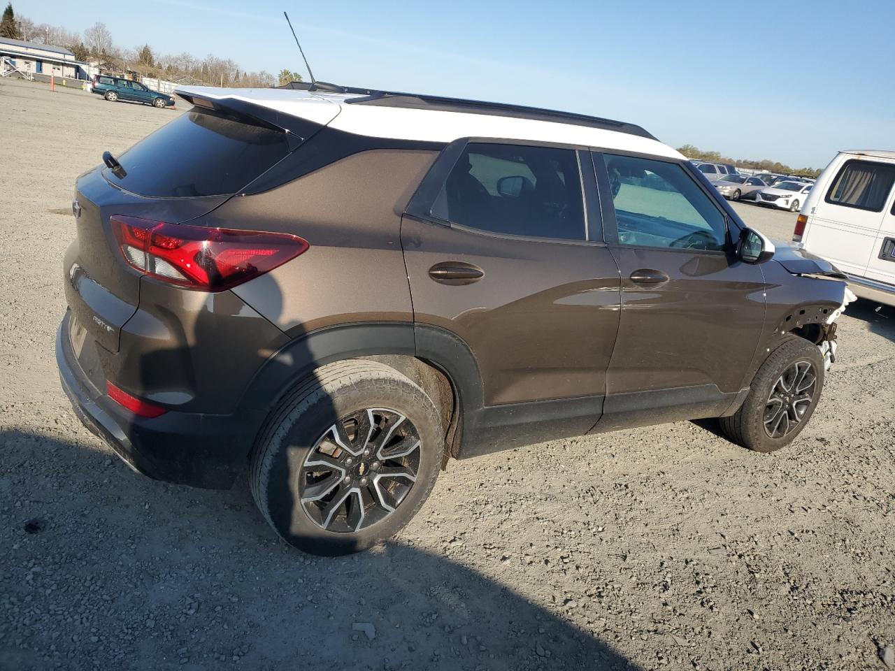 2021 Chevrolet TrailBlazer VIN KL79MSSL6MB105504 Copart auction photo, front end damage thumbnail 3