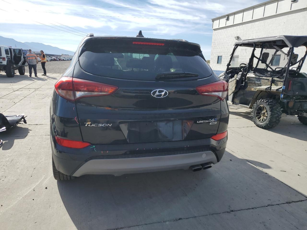 2017 Hyundai Tucson VIN KM8J3CA21HU347902 Copart auction photo, side damage thumbnail 6