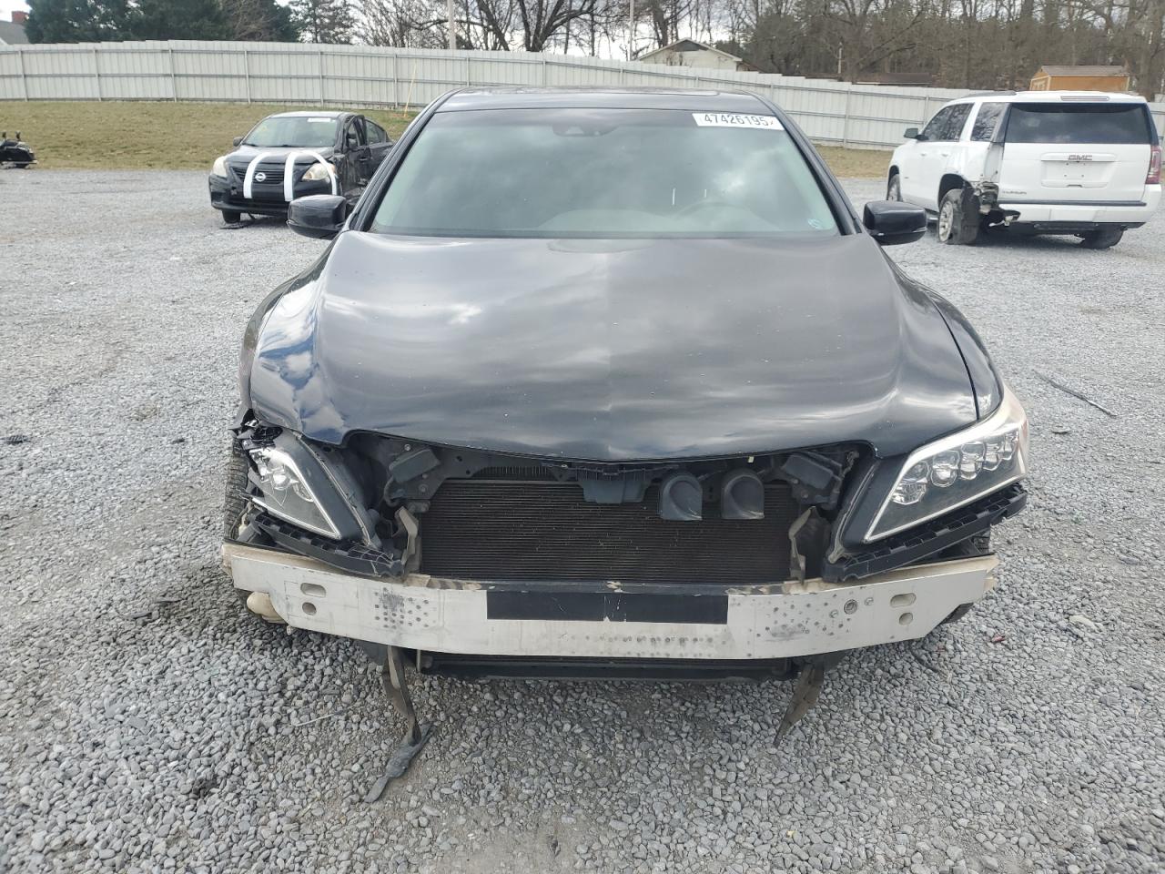 2015 Acura RLX VIN JH4KC1F54FC000422 Copart auction photo, front end / side damage thumbnail 5