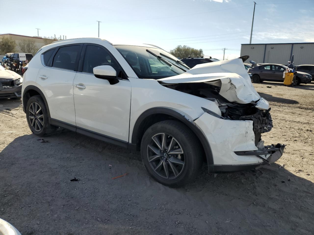 2018 Mazda CX-5 VIN JM3KFACM0J0432916 Copart auction photo, front end damage thumbnail 4