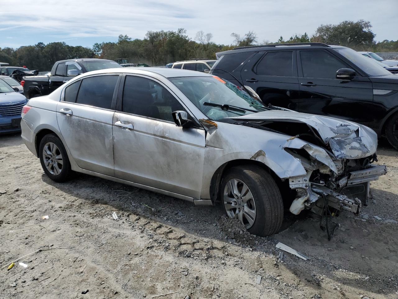 2011 Honda Accord VIN 1HGCP2F63BA070414 Copart auction photo, front end / side damage thumbnail 4