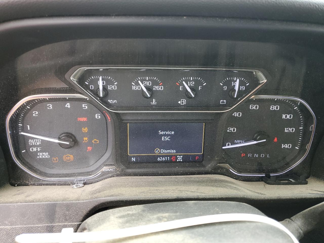 2019 GMC Sierra VIN 3GTU9DED6KG257110 Copart auction photo, front end / rear end damage thumbnail 9