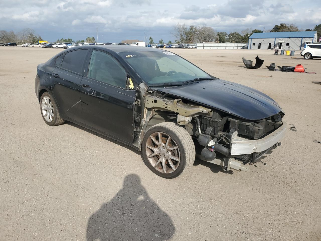 2013 Dodge Dart VIN 1C3CDFBH6DD185066 Copart auction photo, front end / side damage thumbnail 4