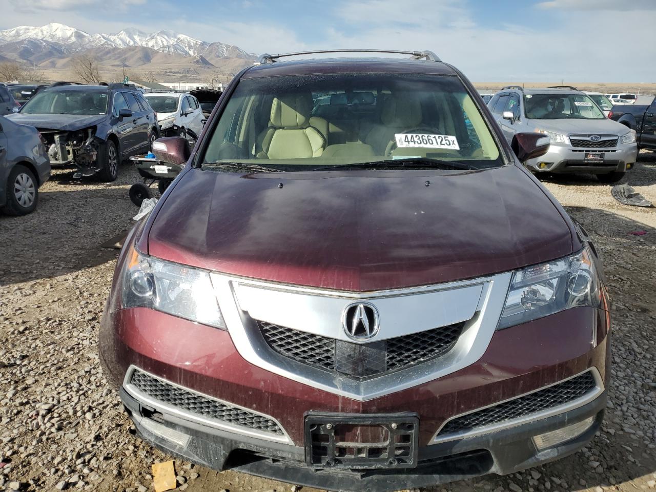 2012 Acura MDX VIN 2HNYD2H85CH547420 Copart auction photo, side damage thumbnail 5