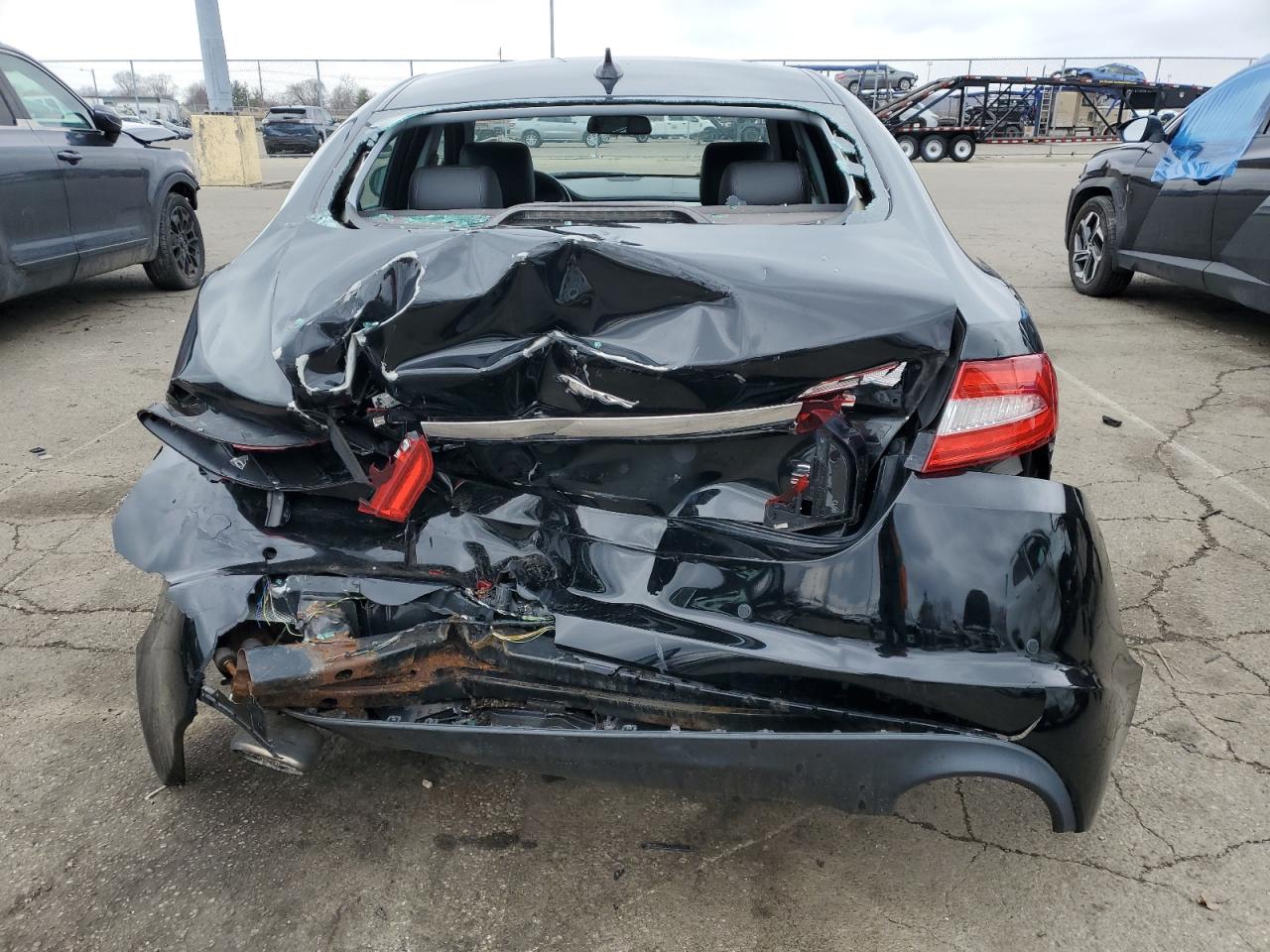 2013 Jaguar XF VIN SAJWJ0EF5D8S86103 Copart auction photo, rear end damage thumbnail 6