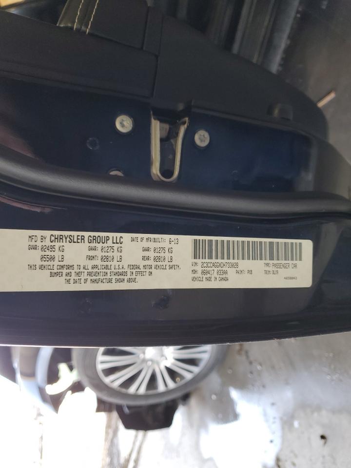 2013 Chrysler 300 VIN 2C3CCAGGXDH733028 Copart auction photo, front end damage thumbnail 13