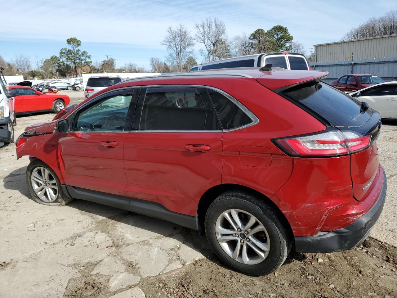 2020 Ford Edge VIN 2FMPK3J94LBB37027 Copart auction photo, front end / rear end damage thumbnail 2