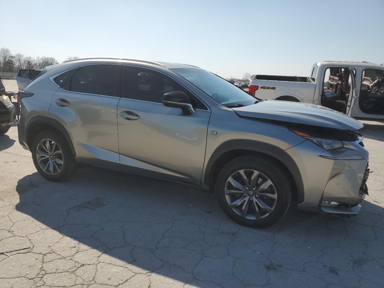 2016 Lexus NX VIN JTJYARBZXG2044695 Copart auction photo, front end damage thumbnail 4