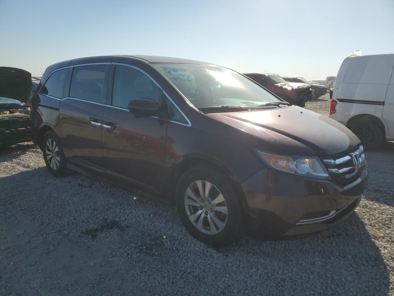 2015 Honda Odyssey VIN 5FNRL5H61FB092282 Copart auction photo, front end damage thumbnail 4