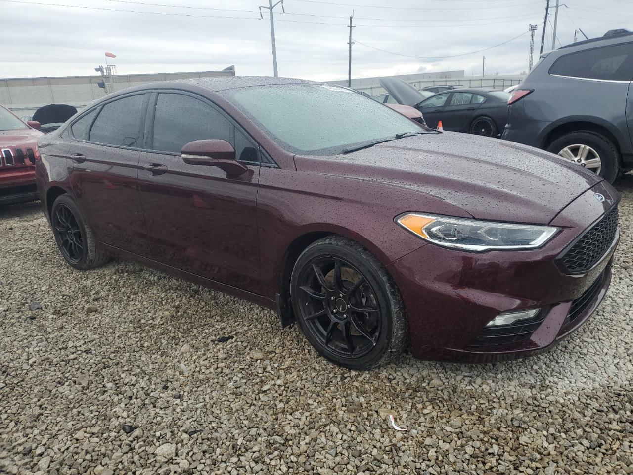2017 Ford Fusion VIN 3FA6P0VPXHR298828 Copart auction photo, side damage thumbnail 4