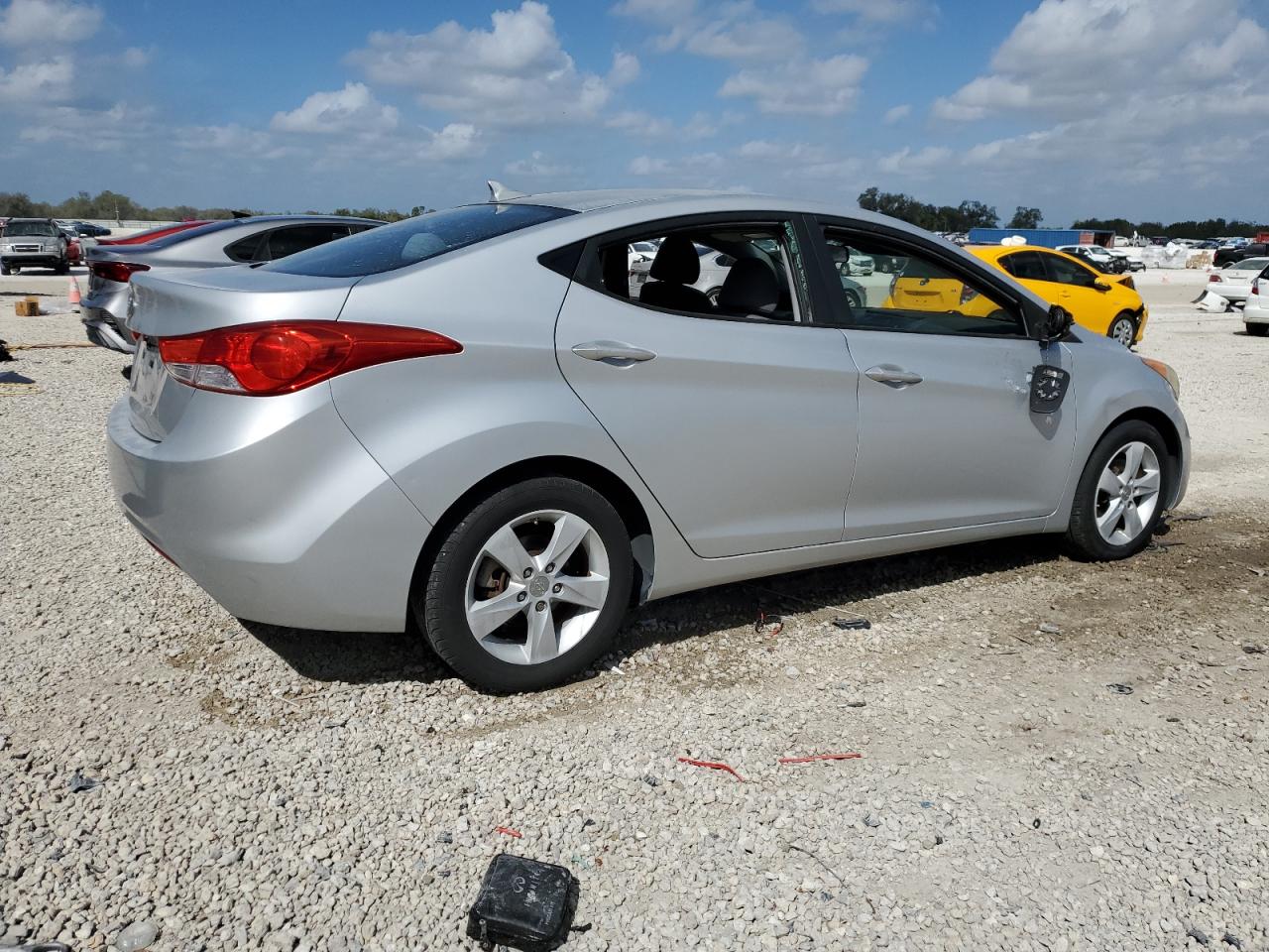 2012 Hyundai Elantra VIN KMHDH4AE0CU345257 Copart auction photo, minor dent/scratches damage thumbnail 3