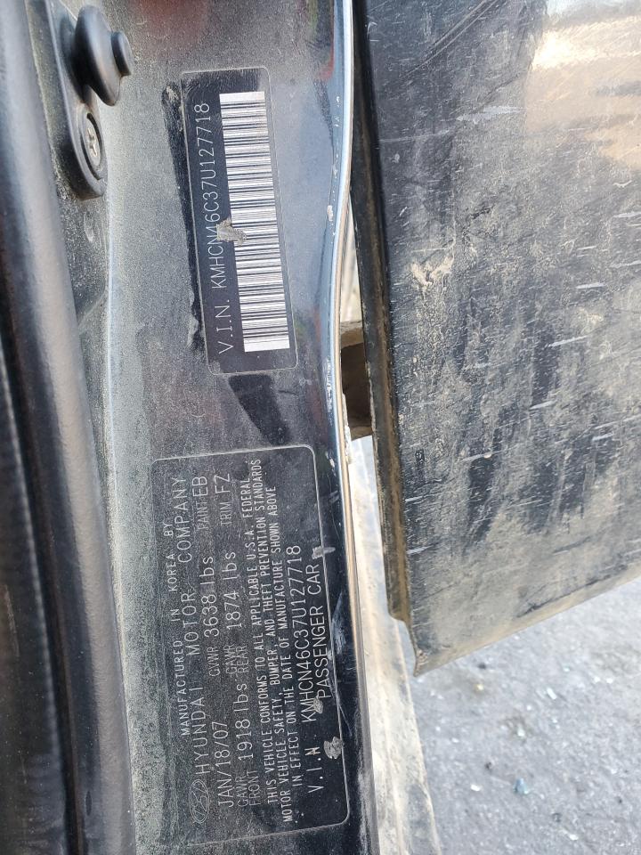 2007 Hyundai Accent VIN KMHCN46C37U127718 Copart auction photo, all over damage thumbnail 14