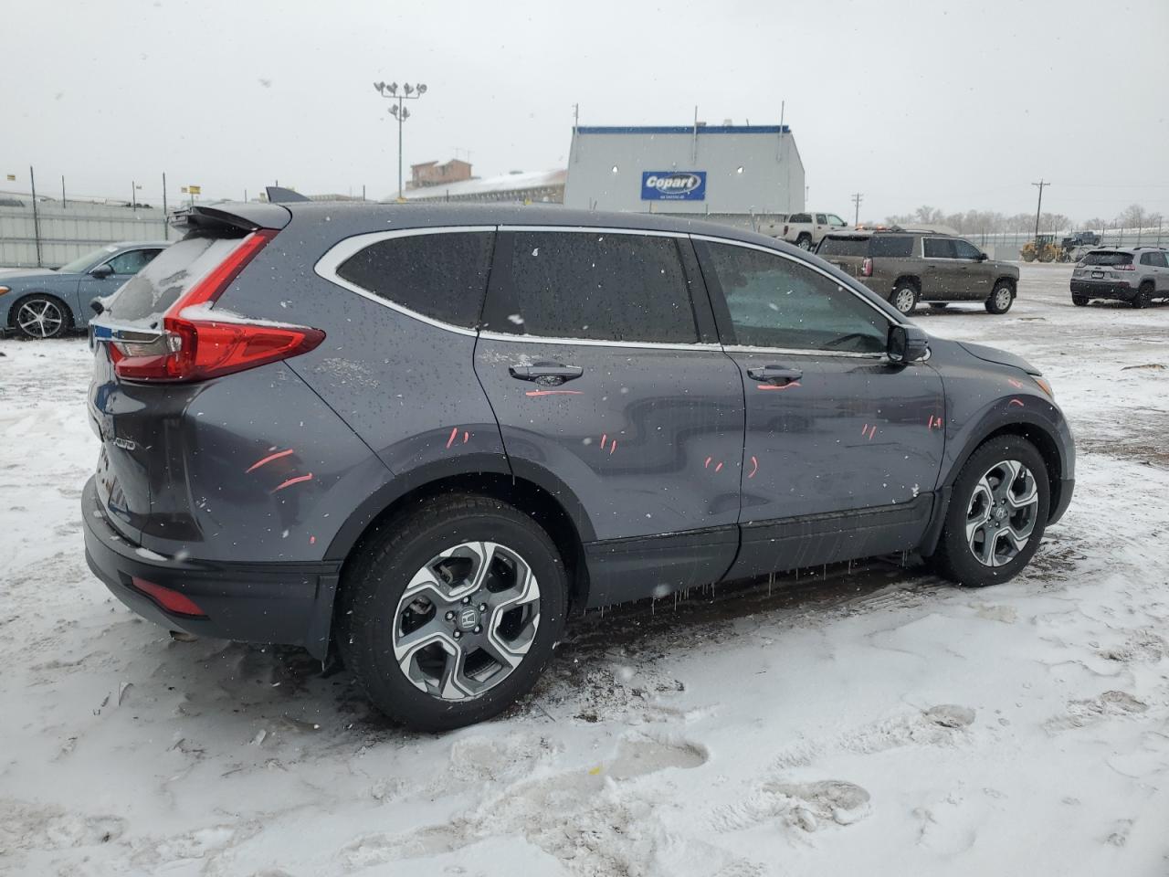 2017 Honda CR-V VIN 5J6RW2H5XHL060681 Copart auction photo, all over damage thumbnail 3
