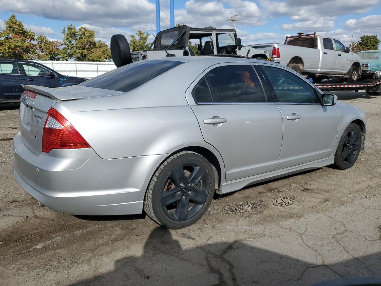 2010 Ford Fusion VIN 3FAHP0DC1AR100537 Copart auction photo, side damage thumbnail 3