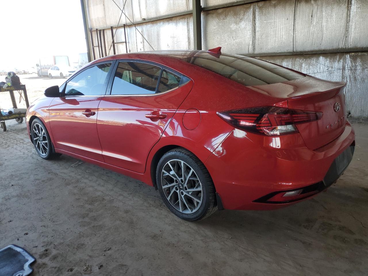 2020 Hyundai Elantra VIN 5NPD84LF2LH605114 Copart auction photo, side damage thumbnail 2
