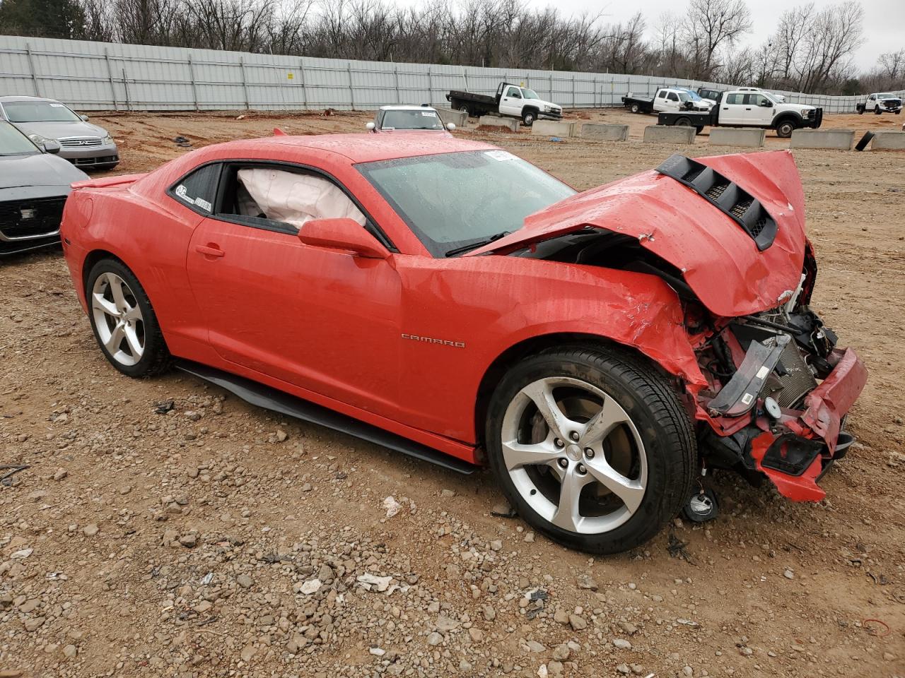 2015 Chevrolet Camaro VIN 2G1FK1EJ4F9301843 Copart auction photo, undercarriage / front end damage thumbnail 4