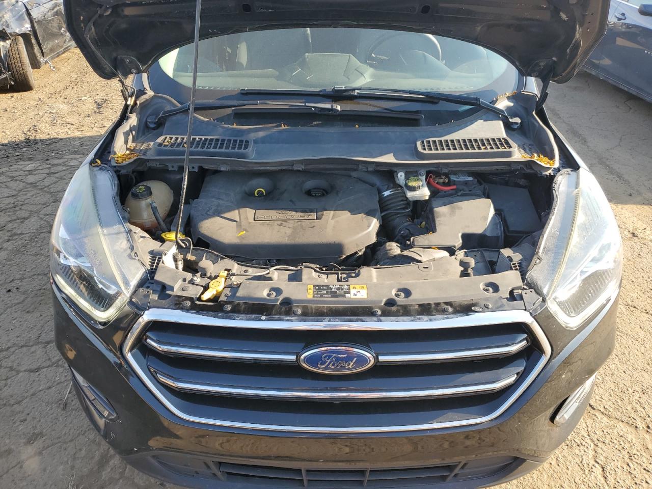 2017 Ford Escape VIN 1FMCU9G9XHUA50513 Copart auction photo, side damage thumbnail 12
