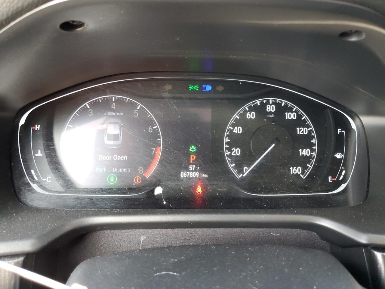 2019 Honda Accord VIN 1HGCV2F32KA006750 Copart auction photo, side / front end damage thumbnail 9