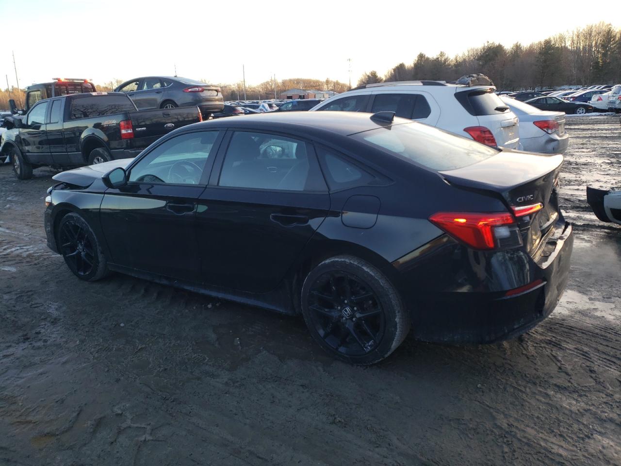 2023 Honda Civic VIN 2HGFE2F53PH503569 Copart auction photo, front end / rear end damage thumbnail 2