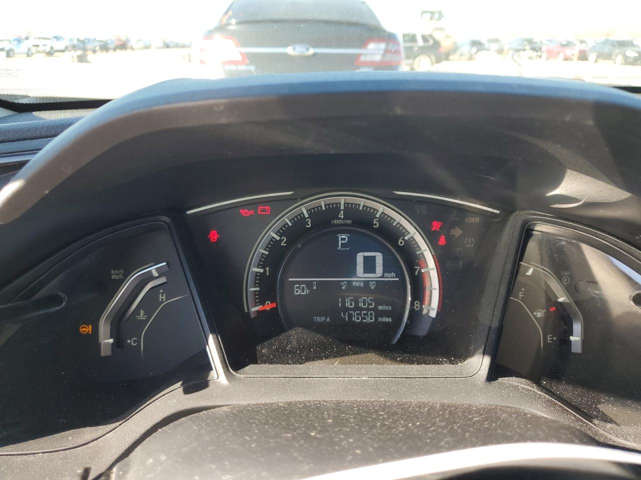 2017 Honda Civic VIN 19XFC2F55HE036365 Copart auction photo, rear end damage thumbnail 9
